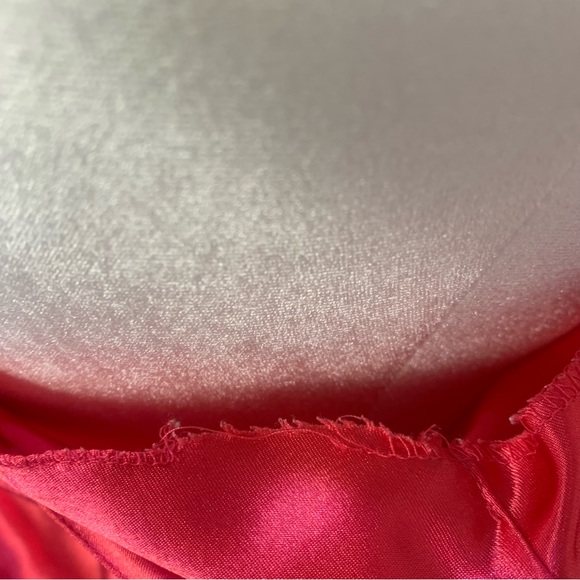 Christian Dior VTG Satin Logo Embroidered Full Length Slip Dress - Picture 2 of 15